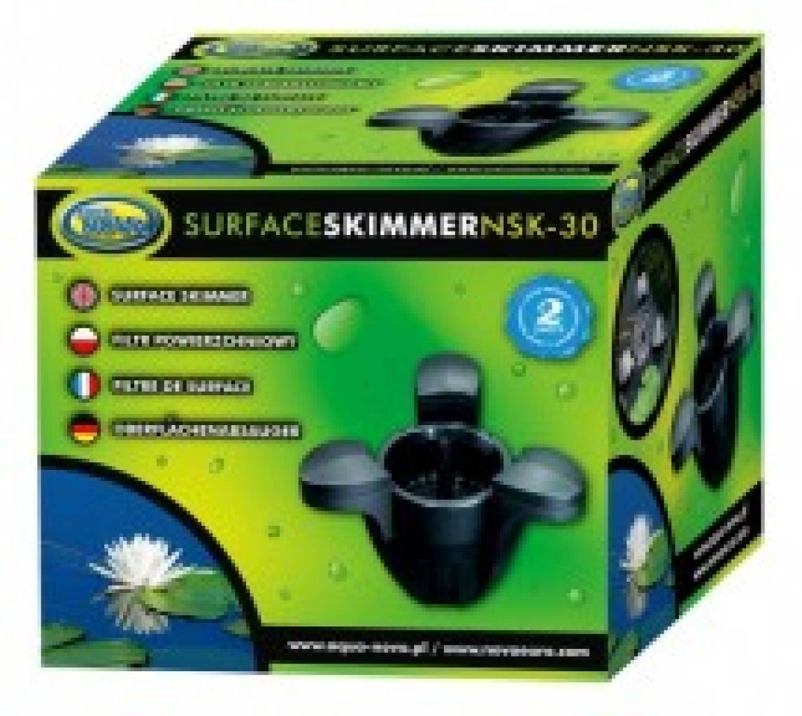 Aqua Nova NSK-30 Schwimmender Skimmer Oberflächenfilter mit Pumpe